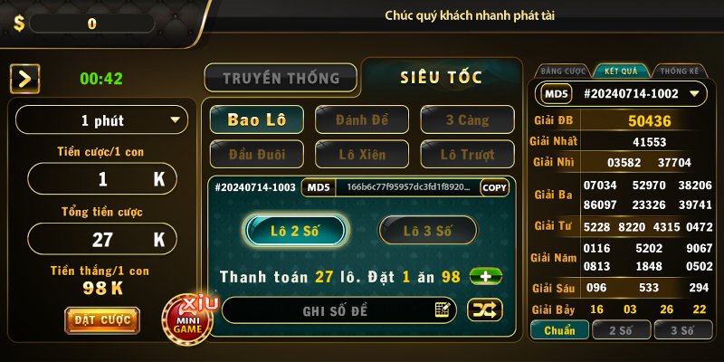 Chơi đề miền Nam theo dạng số